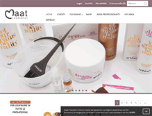 Tablet Screenshot of maatcosmetici.com